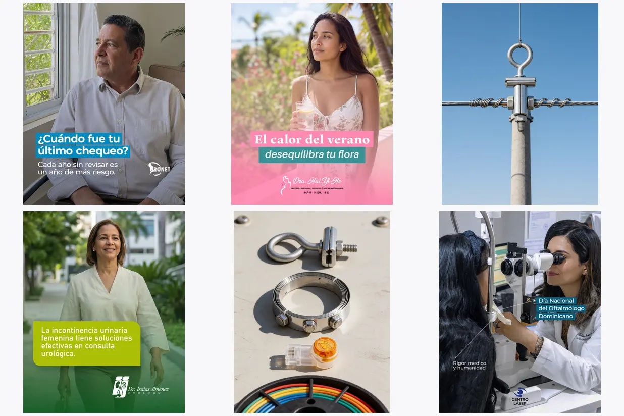 Seis publicaciones que hicimos para clientes de salud y de telecomunicaciones