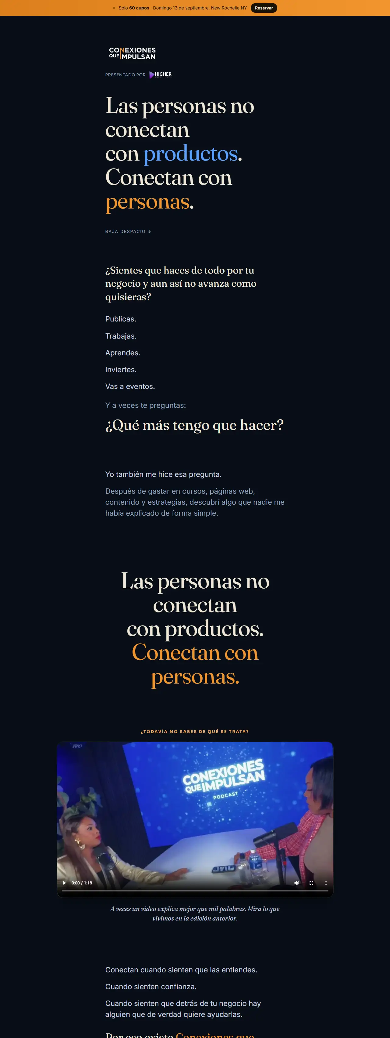 Conexiones que Impulsan's website