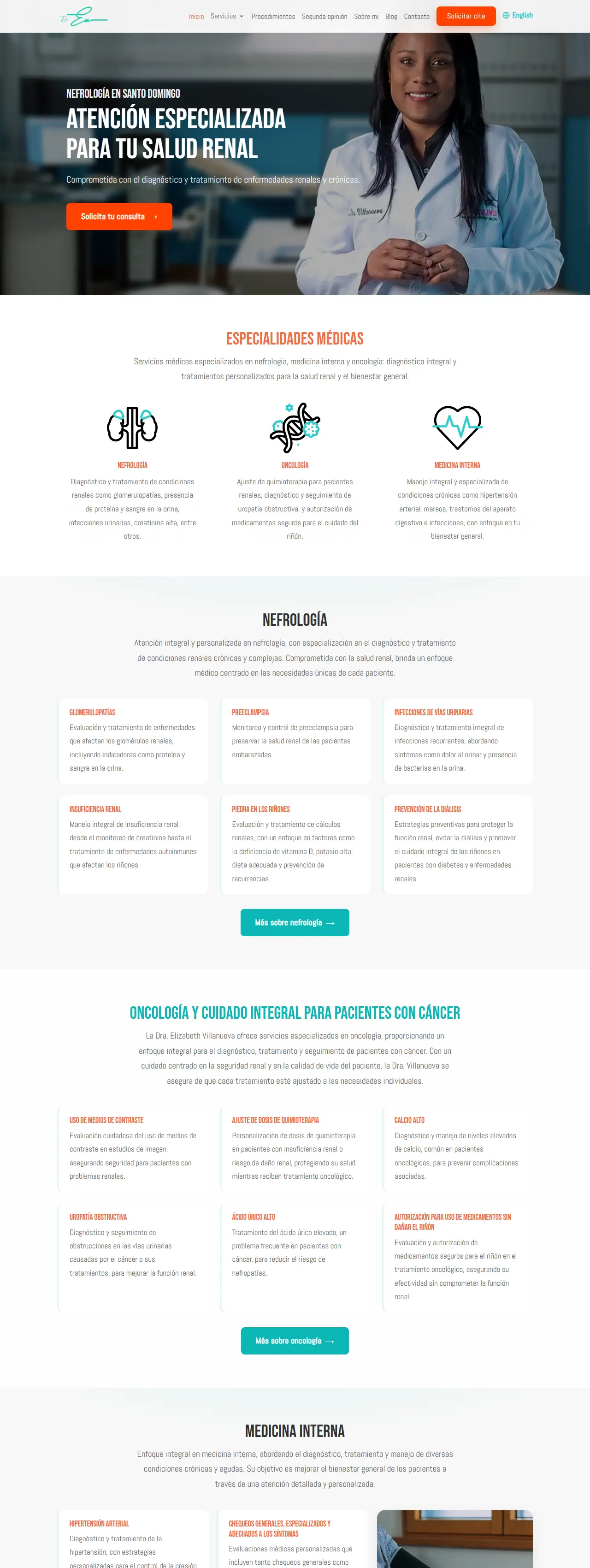 Dra. Elizabeth Villanueva's website