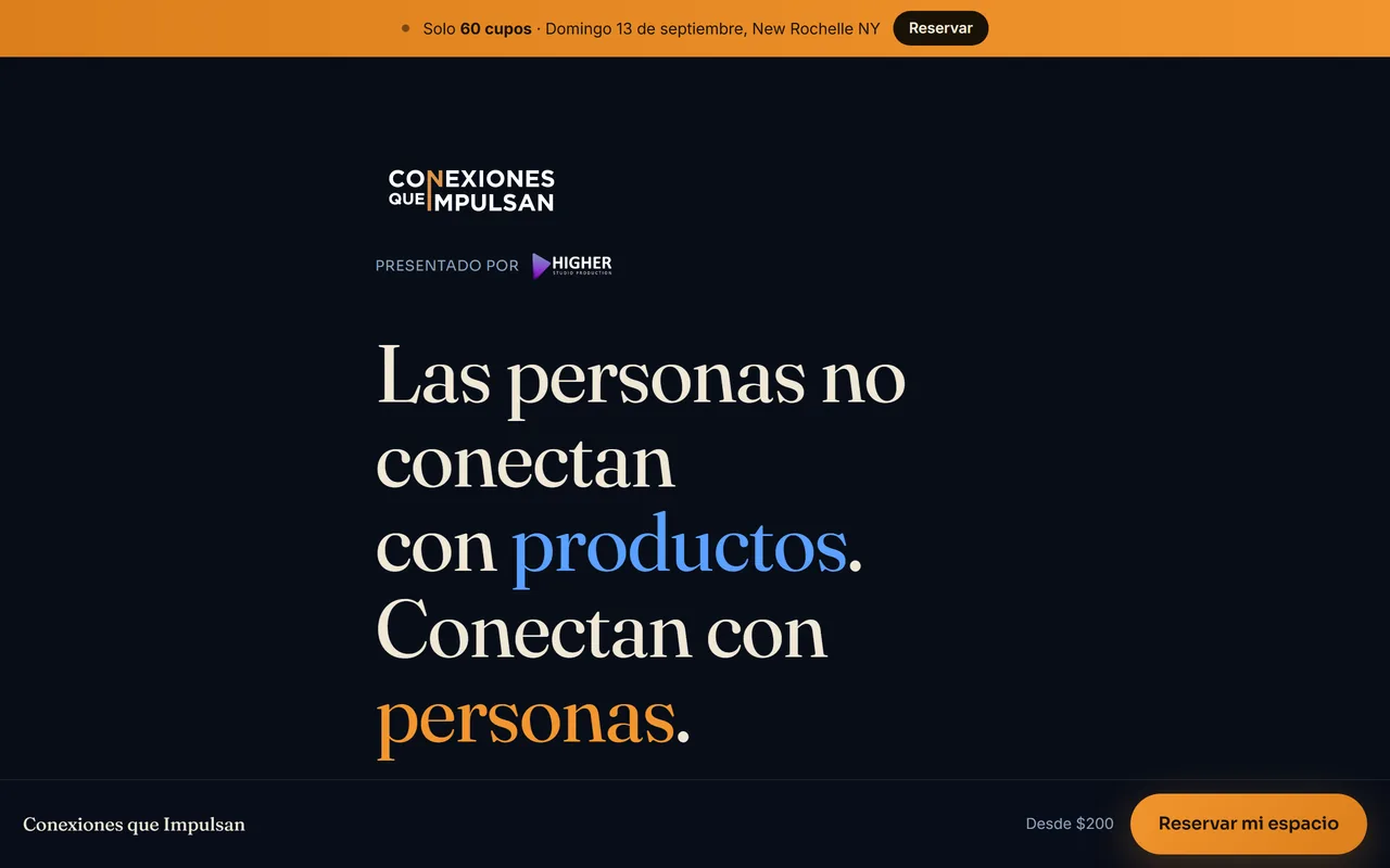 Sitio web de Conexiones que Impulsan