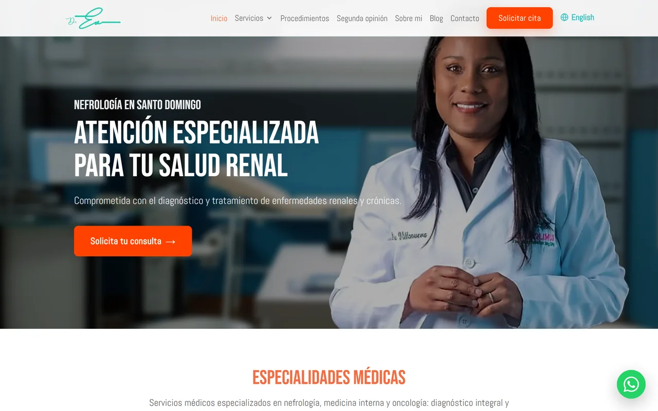 Sitio web de Dra. Elizabeth Villanueva